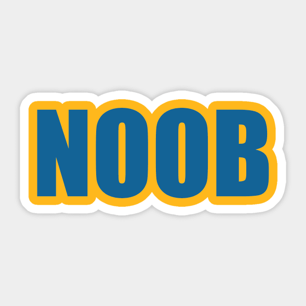 Noob Sticker by thedesignleague